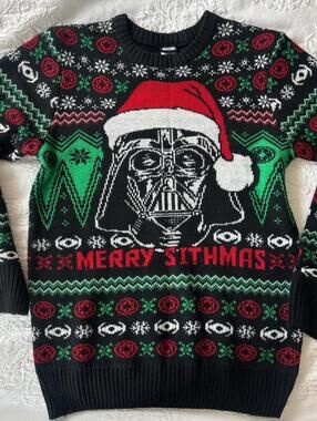 Star wars Christmas sweater men’s large
